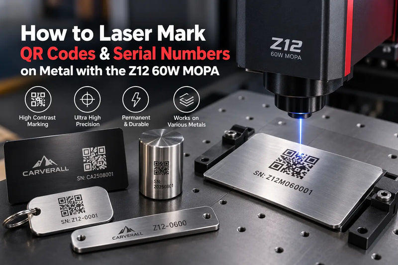 How to Laser Mark QR Codes & Serial Numbers on Metal with the Z12 60W MOPA