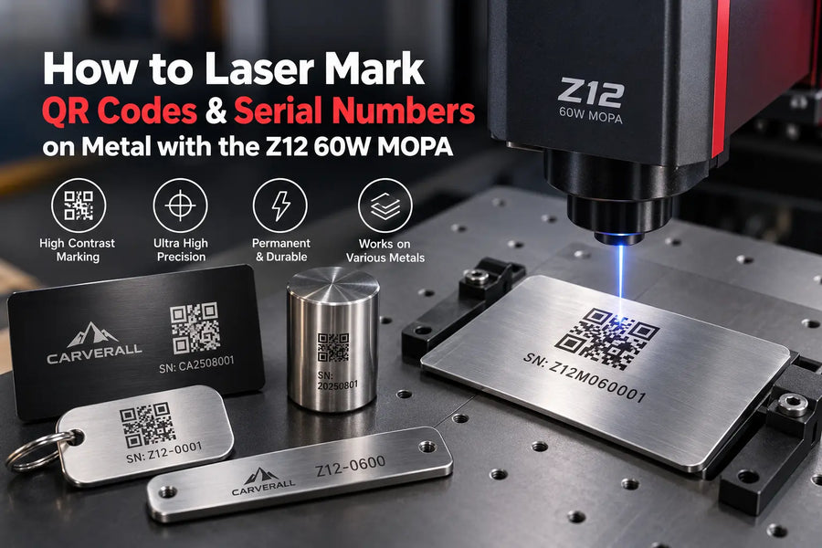 How to Laser Mark QR Codes & Serial Numbers on Metal with the Z12 60W MOPA