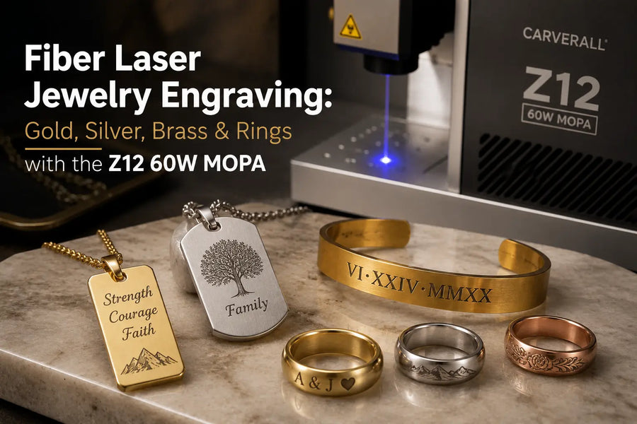 Fiber Laser Jewelry Engraving: Gold, Silver, Brass & Rings with the Z12 60W MOPA