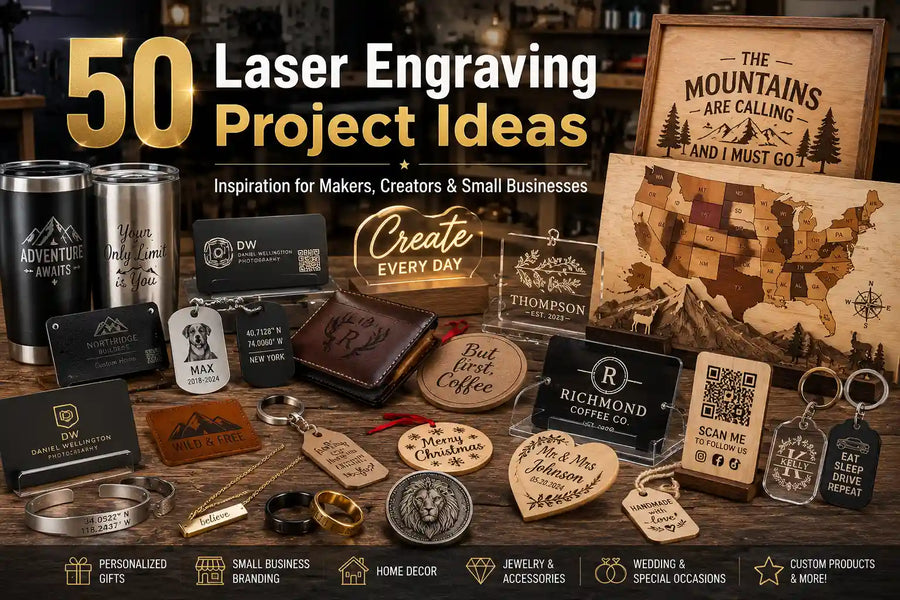 50 Laser Engraving Project Ideas to Inspire Your Next Creation