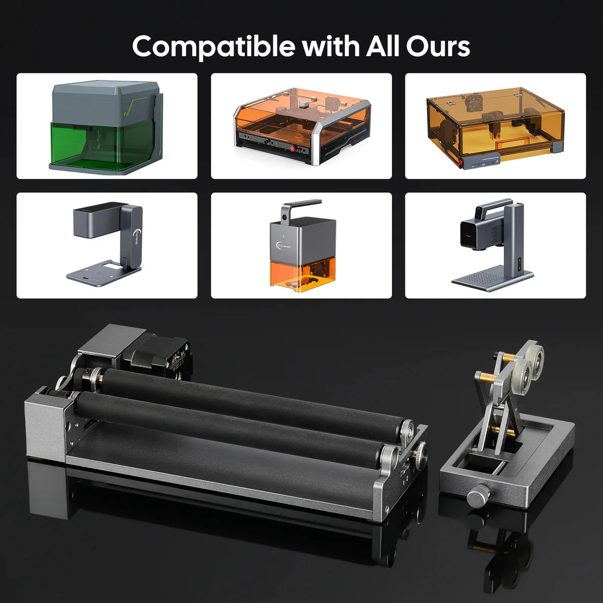 MD19 rotary kit for cylindrical object engraving