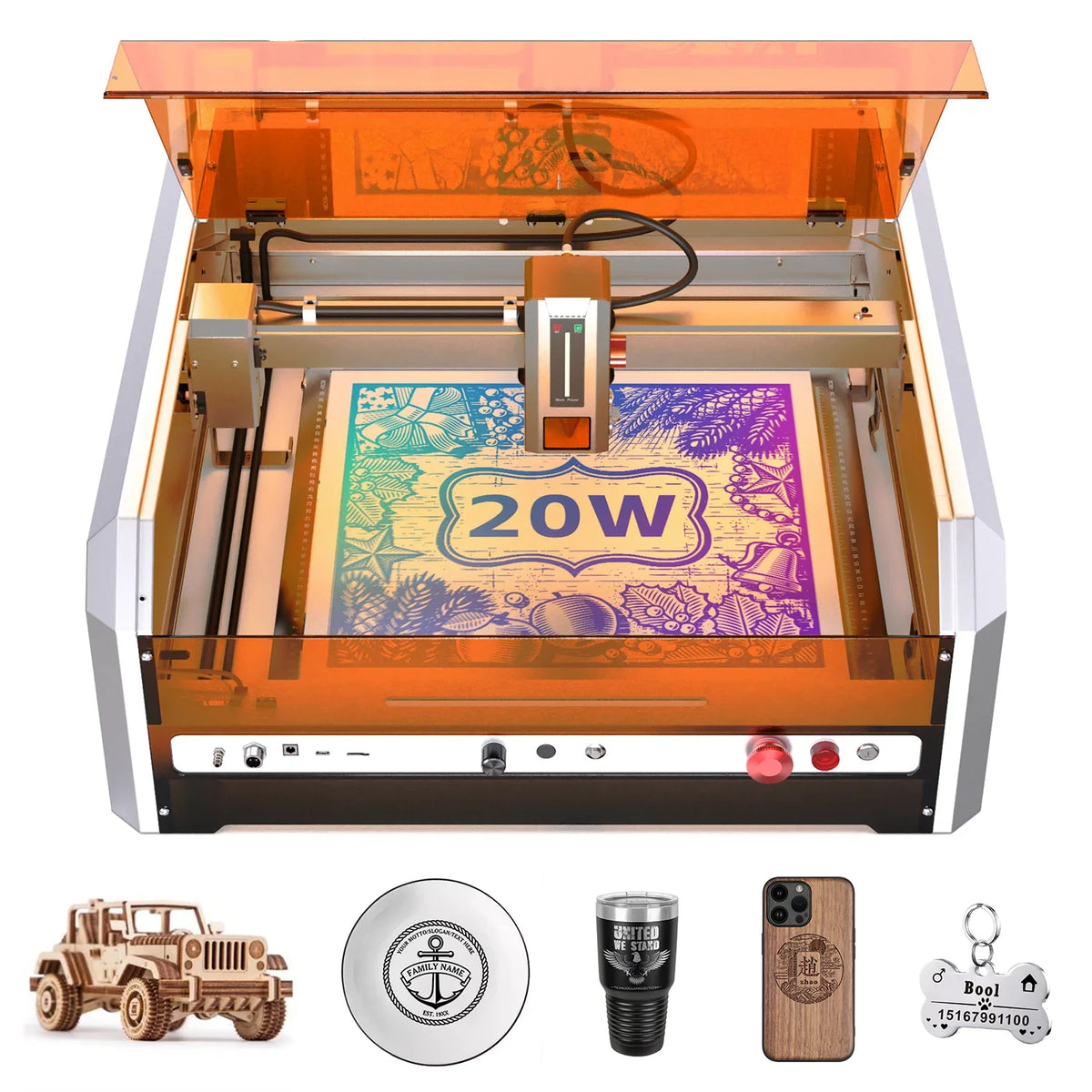 Xmax1 laser engraver enclosed machine view