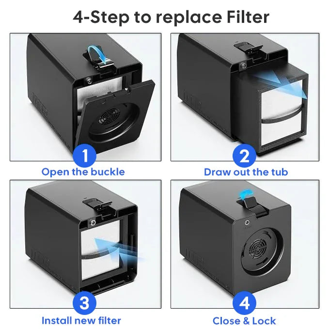 MD2 purifier filter replacement steps