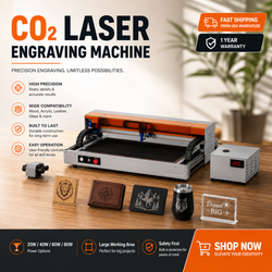 Carverall C1 40W CO2 laser engraver front view