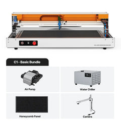 Carverall C1 45W CO2 Laser Engraving Machine | Large Work Area 640x350mm