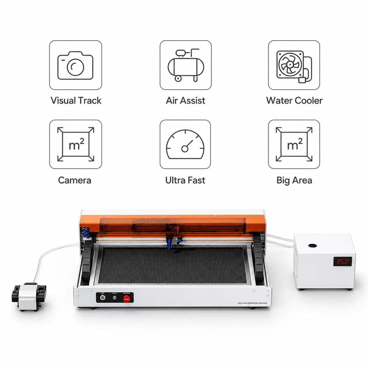 Carverall C1 CO2 laser cutter features