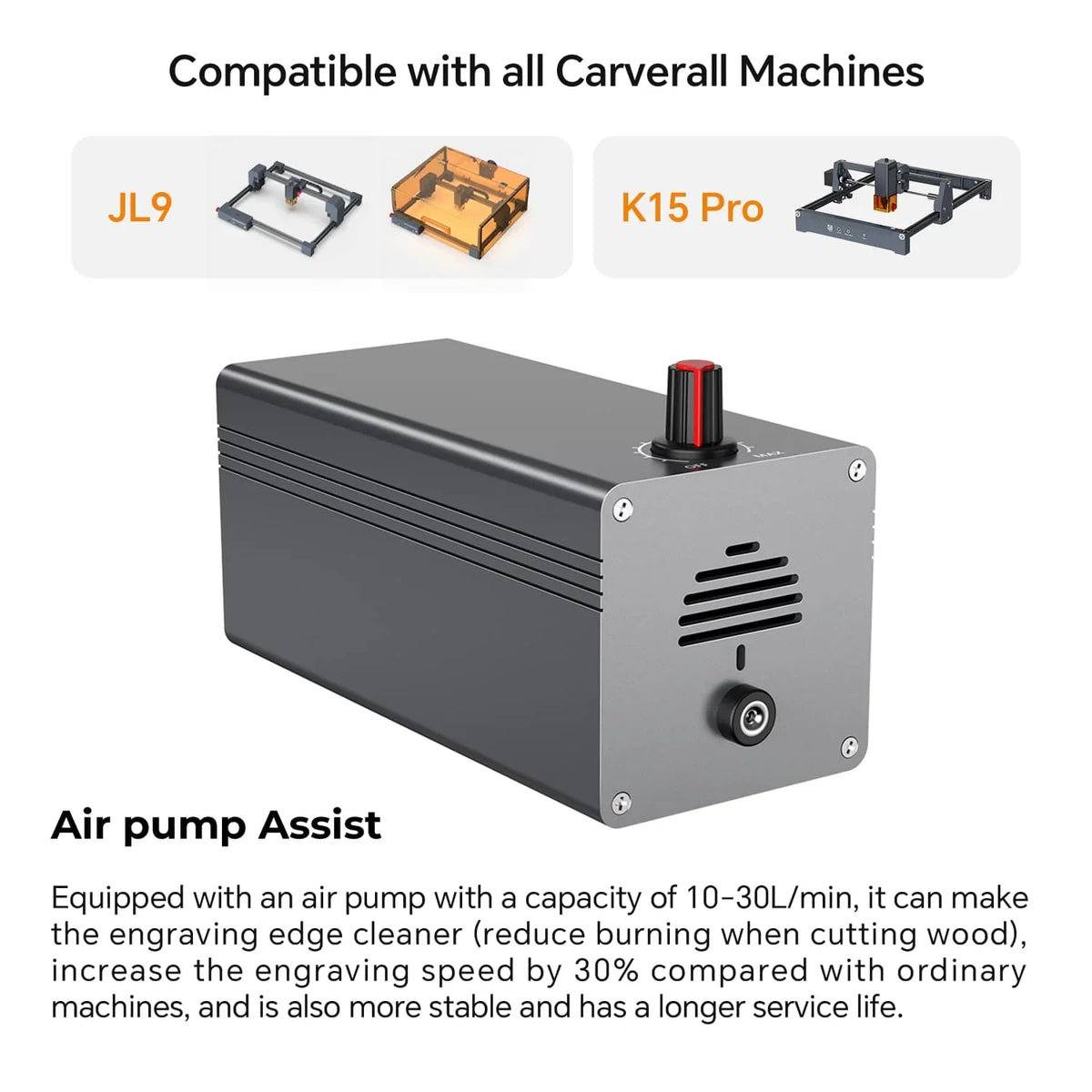 MD12 air assist pump for cleaner laser cutting