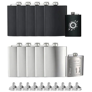Stainless steel wine jug set for laser engraving main image