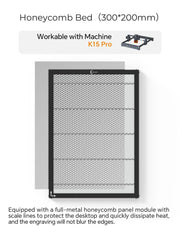 K15 Pro laser engraver honeycomb work panel
