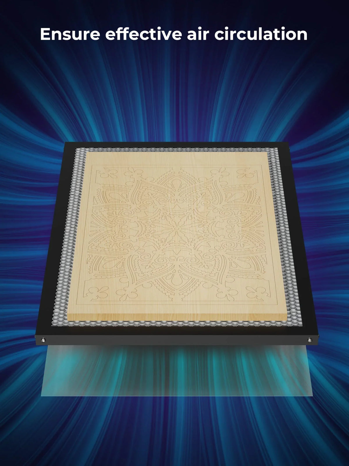 Honeycomb support panel for K15 Pro engraving