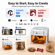 Carverall K4Pro mini laser engraver side detail