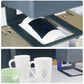 Laser engraving color film material sample