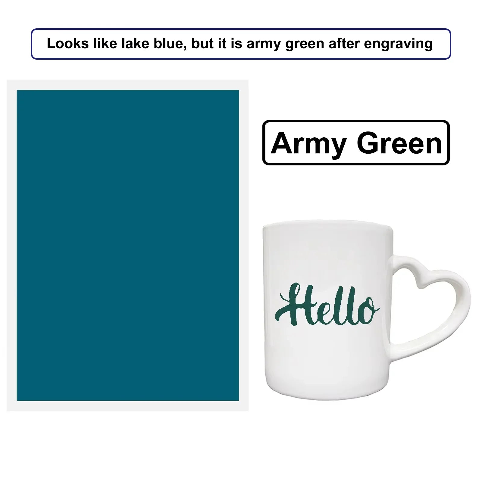 Colored marking film for laser engraving projects