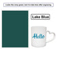 Color laser film compatible material example