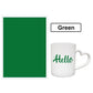 Color laser engraving film placement guide
