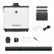 Carverall MD40 air purifier for laser engraver side view