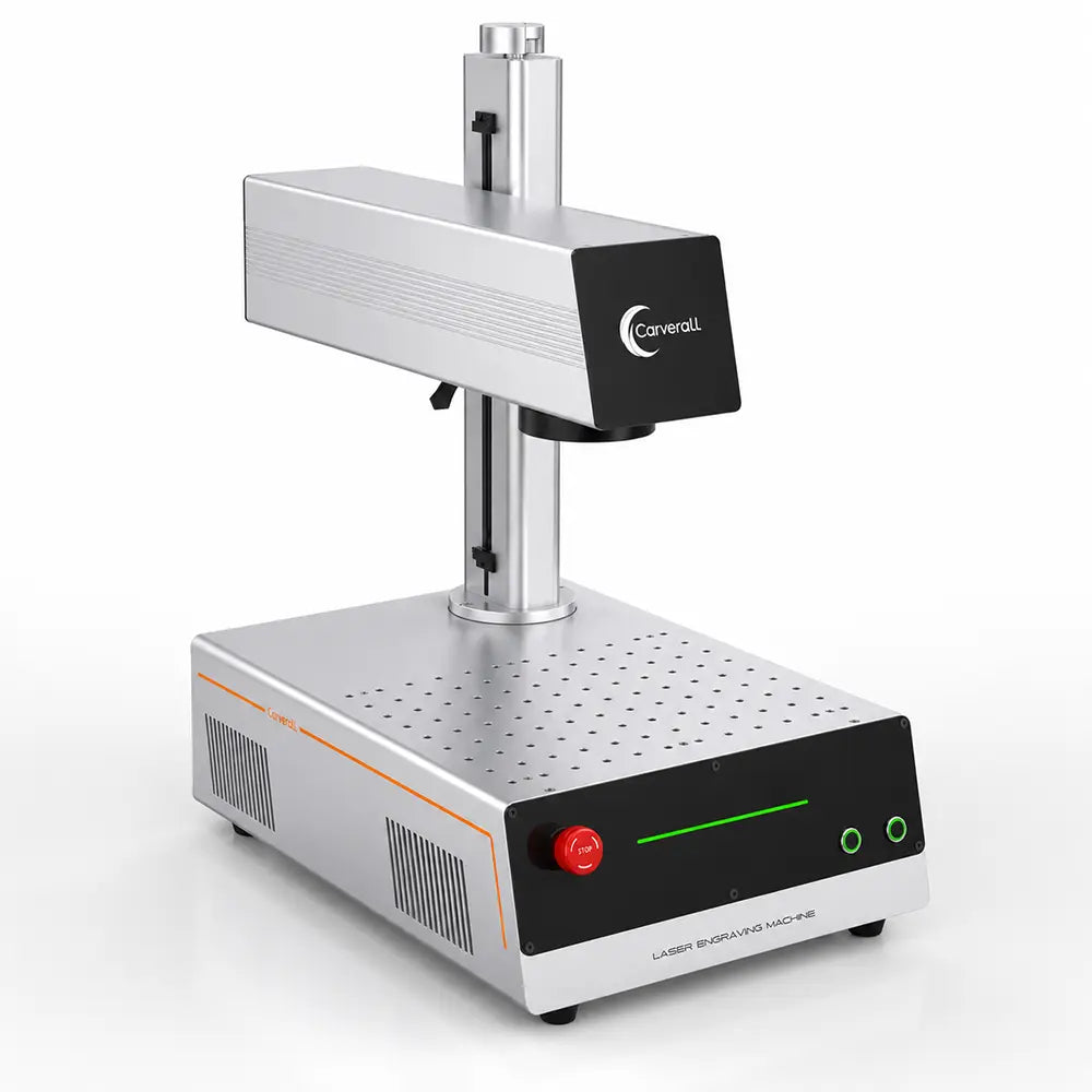 Carverall Z12 fiber laser engraving machine angled product view