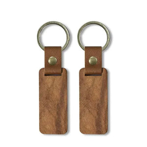 Wood keychain blanks for custom laser engraving