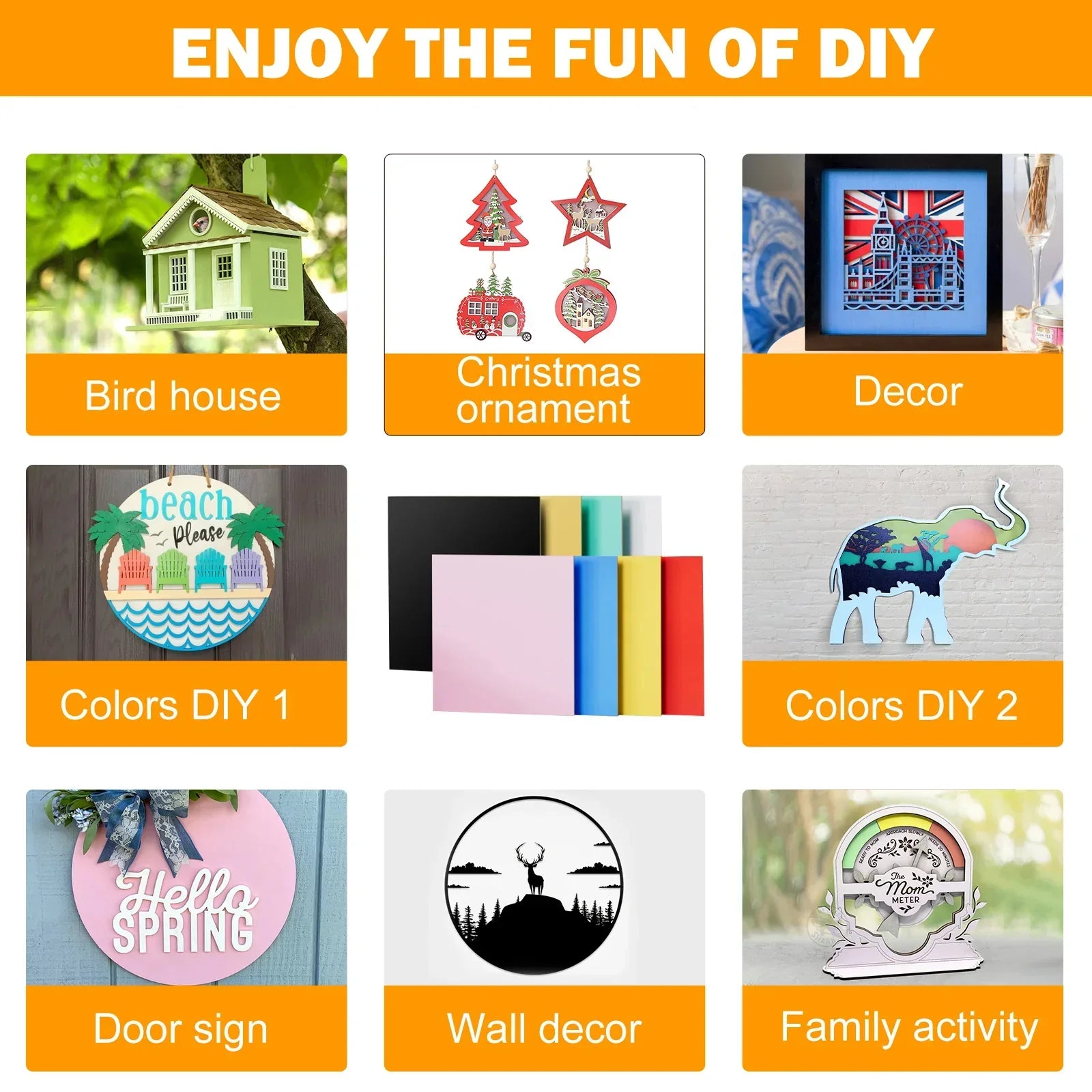 Color film set for laser engraver materials