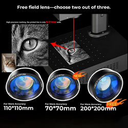 Carverall Z12 fiber laser engraver free lens accessory
